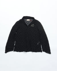 MEYAME  LACE SKIPPER BLOUSE　MEY-2418 BLACK