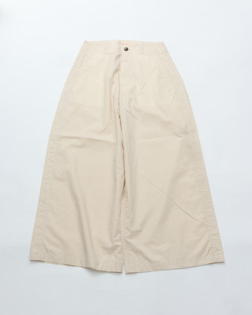 MEYAME  COTTON LINEN SIDE LINE WIDE PANTS MEY-2440 CREAM