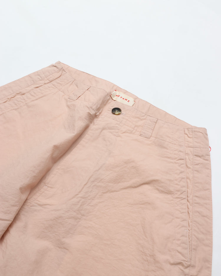 MEYAME  COTTON LINEN SIDE LINE WIDE PANTS MEY-2440 PINK