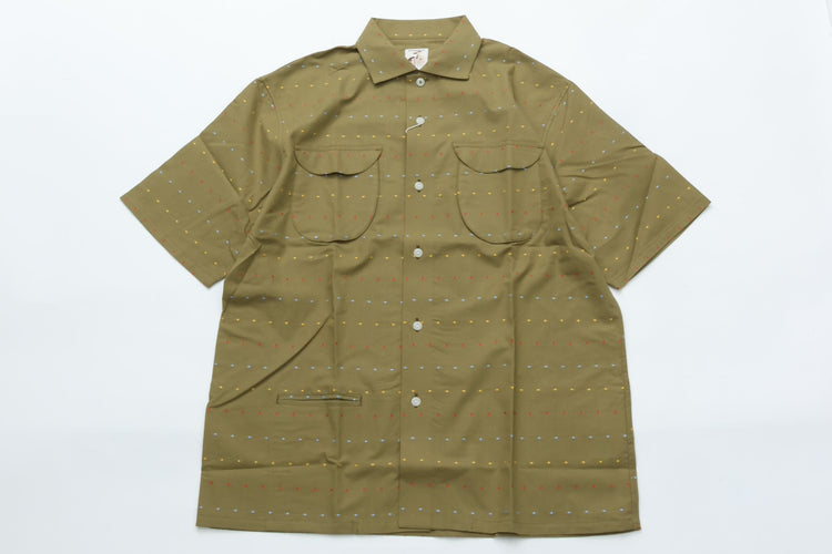 NOROLL   DOT S/S SHIRT OLIVE