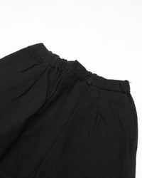 MITTAN    亜麻苧麻ビッグショートパンツ PT-151 黒
