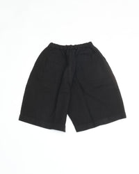 MITTAN    亜麻苧麻ビッグショートパンツ PT-151 黒