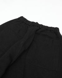 MITTAN    亜麻苧麻ビッグショートパンツ PT-151 黒