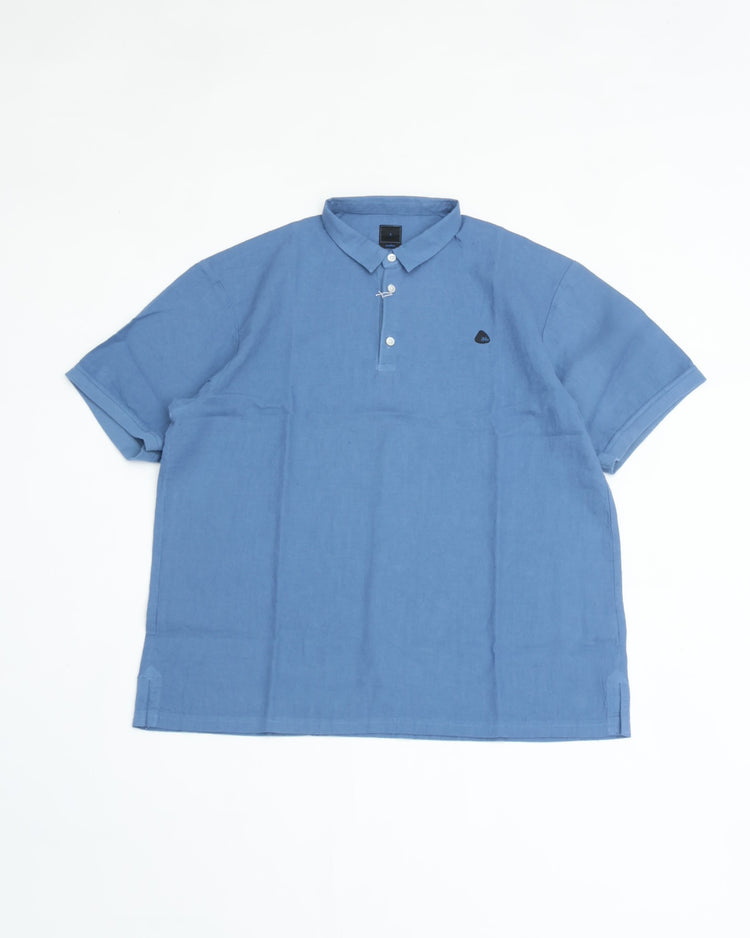 maillot  linen rich polo shirt-Tee NAVY