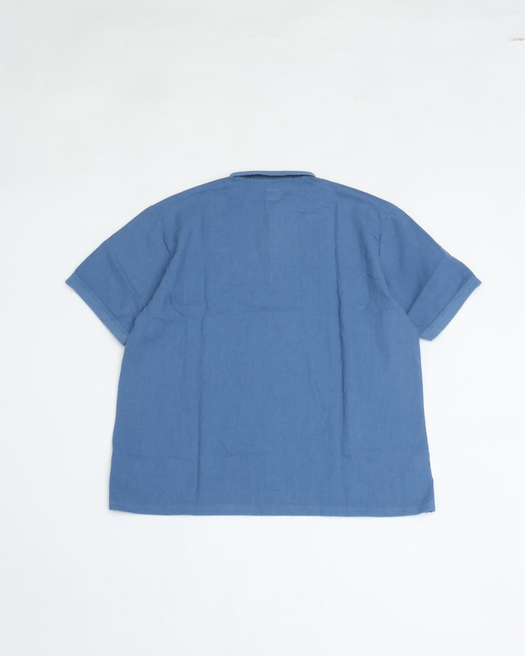 maillot  linen rich polo shirt-Tee NAVY