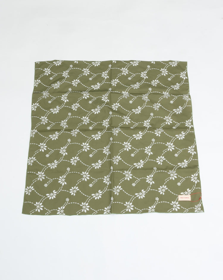 MEYAME EMBROIDERED SCARF MEY-2433 OLIVE