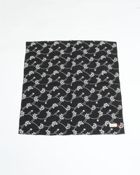 MEYAME EMBROIDERED SCARF MEY-2433 BLACK