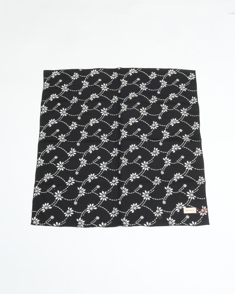 MEYAME EMBROIDERED SCARF MEY-2433 BLACK