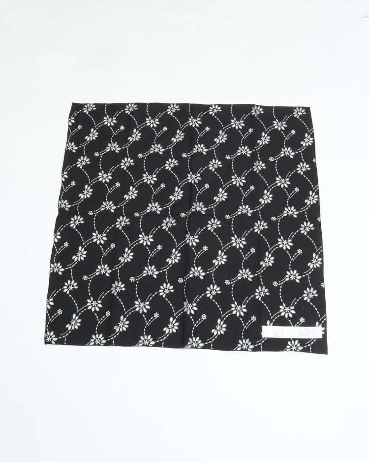MEYAME EMBROIDERED SCARF MEY-2433 BLACK