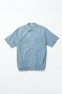 OLD JOE BRAND  GATHERED WAIST MARLBORO SHIRTS (Short-sleeve) INDIGO 261OJ-SH11