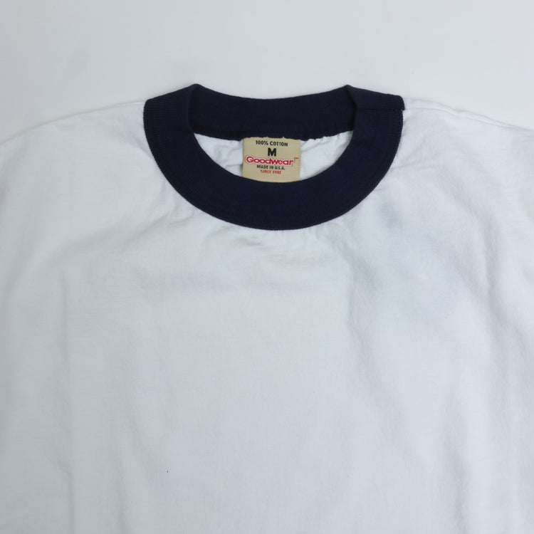Goodwear / S/S RINGER TEE / Short Sleeve Ringer Tee WHITE/NAVY