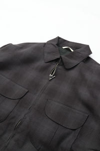 OLD JOE BRAND   PLEATED-POCKET RICKY JACKET GRAPHITE PLAID 261OJ-JK07