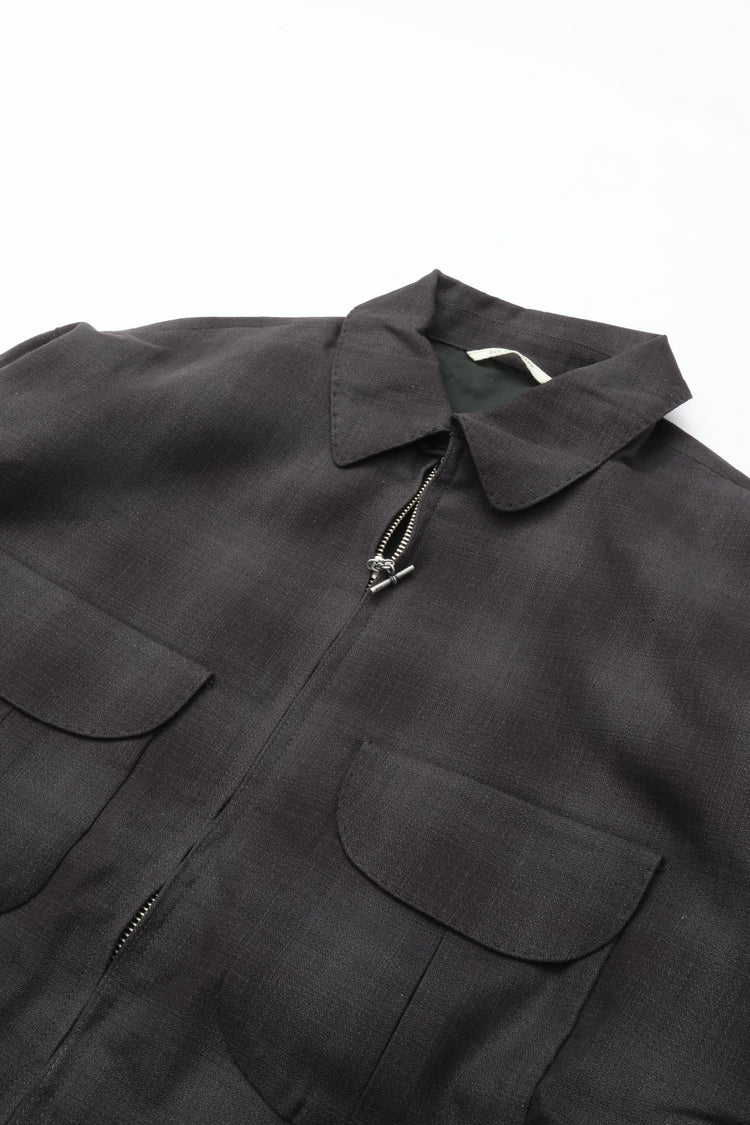 OLD JOE BRAND   PLEATED-POCKET RICKY JACKET GRAPHITE PLAID 261OJ-JK07