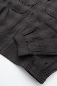 OLD JOE BRAND   PLEATED-POCKET RICKY JACKET GRAPHITE PLAID 261OJ-JK07