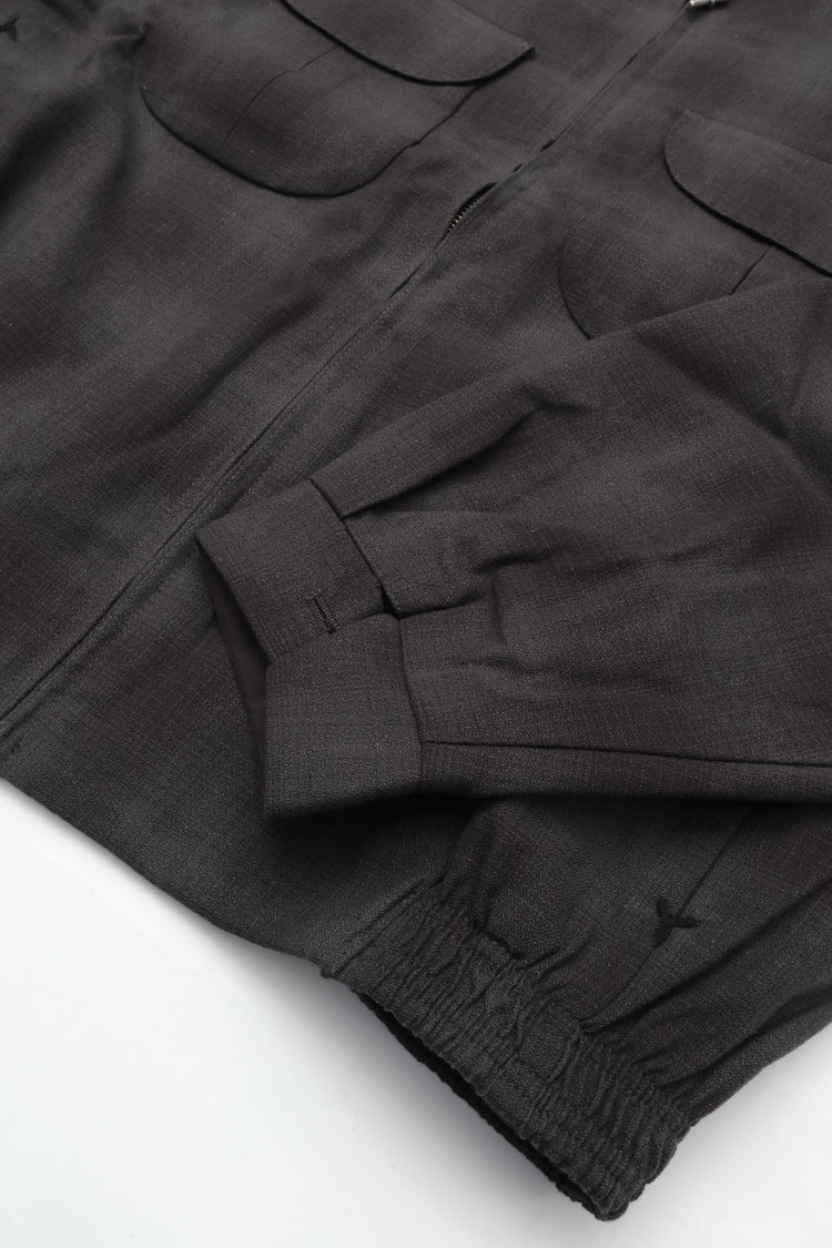 OLD JOE BRAND   PLEATED-POCKET RICKY JACKET GRAPHITE PLAID 261OJ-JK07