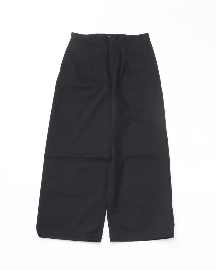 THE HINOKI　THE HINOKI ORGANIC COTTON CHINO 1 TUCK PANTS TH26S-25 BLACK