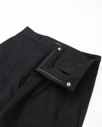 THE HINOKI　THE HINOKI ORGANIC COTTON CHINO 1 TUCK PANTS TH26S-25 BLACK