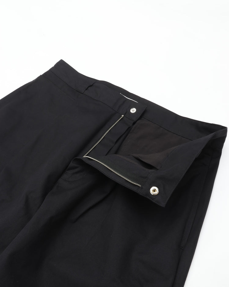 THE HINOKI　THE HINOKI ORGANIC COTTON CHINO 1 TUCK PANTS TH26S-25 BLACK