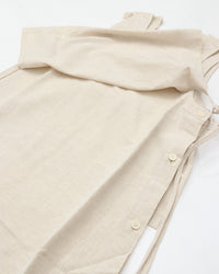 THE HINOKI　COTTON LINEN ORGANIC COTTON SLEEVELESS LAYERED DRESS TH26S-32 NATURAL