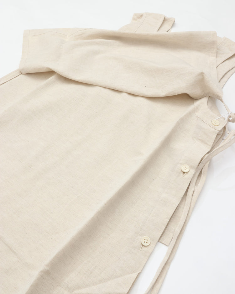 THE HINOKI　COTTON LINEN ORGANIC COTTON SLEEVELESS LAYERED DRESS TH26S-32 NATURAL