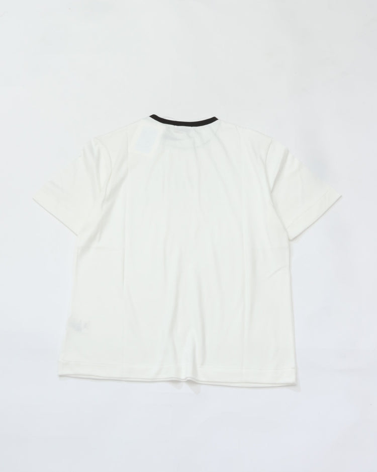 THE HINOKI　SUVIN COTTON HALF SLEEVE RINGER T-SHIRT WHITE*BLACK TH26S-41