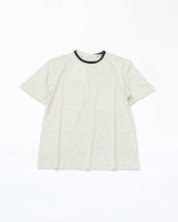 THE HINOKI　SUVIN COTTON HALF SLEEVE RINGER T-SHIRT H.GRAY*BLACK TH26S-41