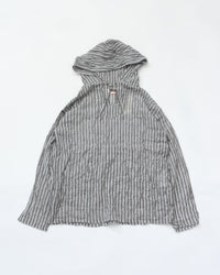 MEYAME  STRIPED LIGHT PARKA MEY-2430 BLACK