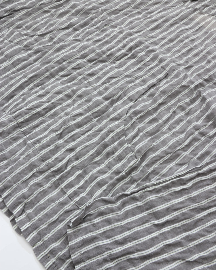 MEYAME  STRIPED LIGHT PARKA MEY-2430 BLACK