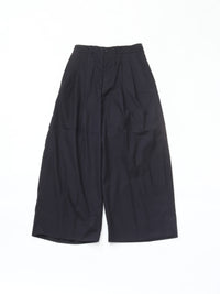 HAVERSACK   コットンシルクハイウエストワイドパンツ 862613 NAVY
