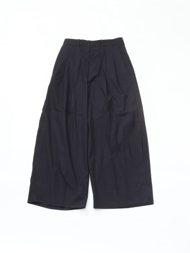 HAVERSACK   コットンシルクハイウエストワイドパンツ 862613 NAVY