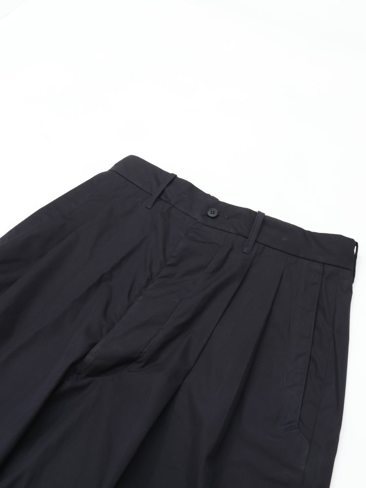 HAVERSACK   コットンシルクハイウエストワイドパンツ 862613 NAVY