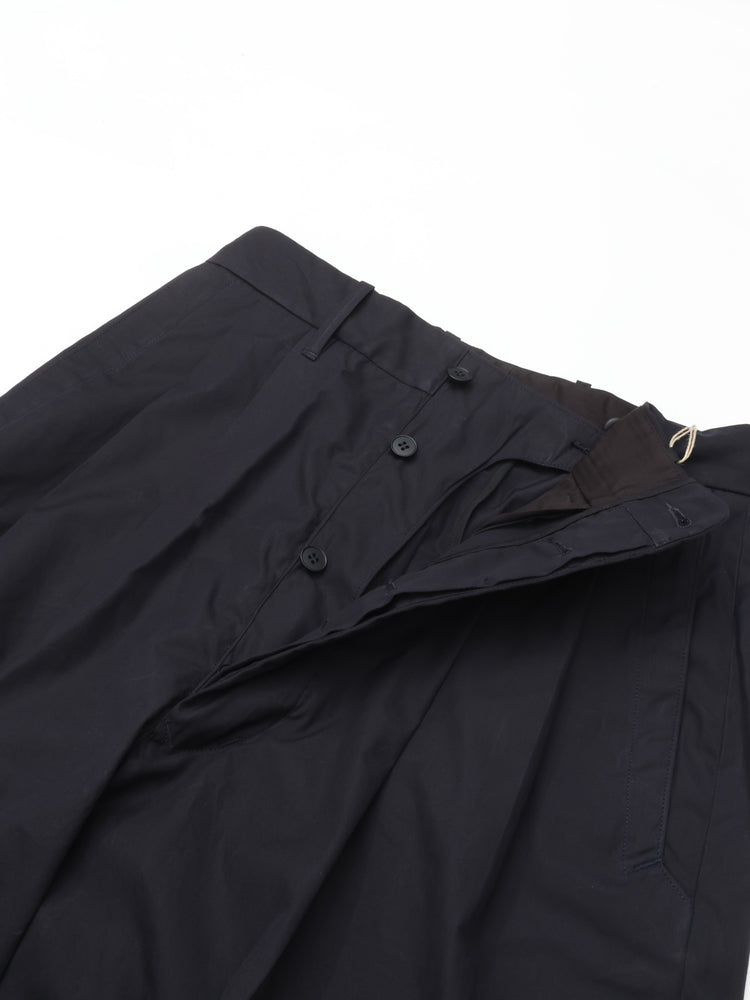 HAVERSACK   コットンシルクハイウエストワイドパンツ 862613 NAVY