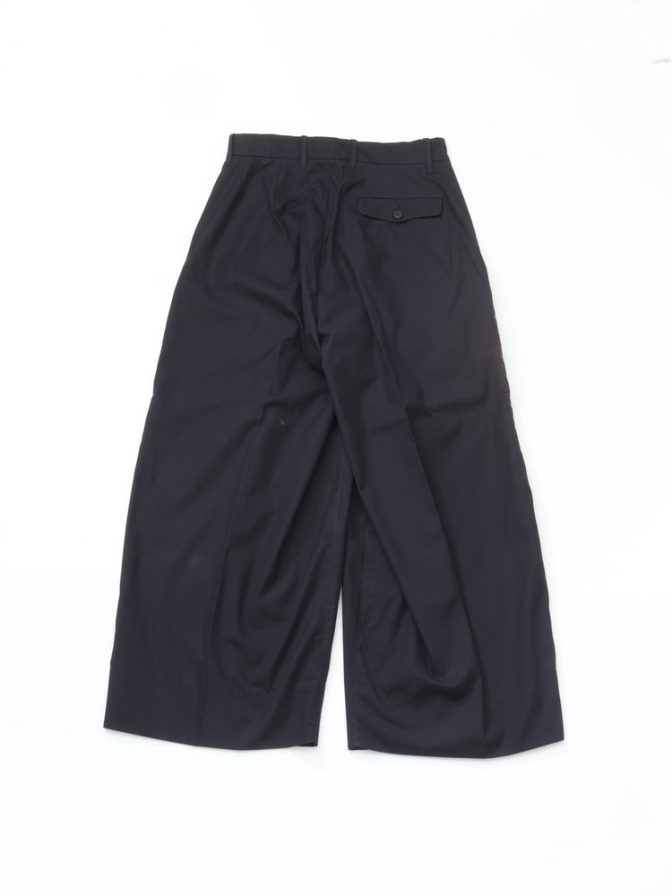 HAVERSACK   コットンシルクハイウエストワイドパンツ 862613 NAVY
