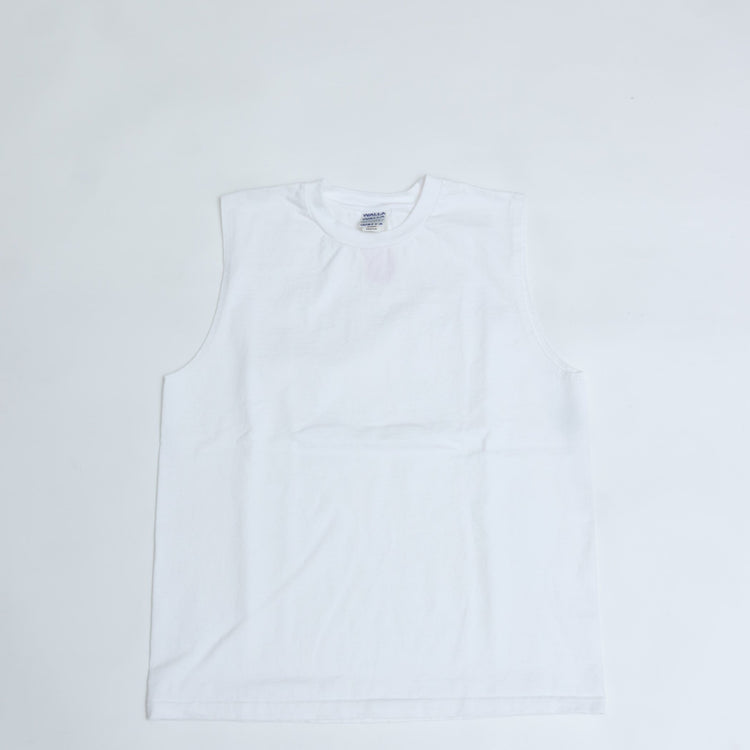 WALLA WALLA SPORT/ 9oz TUBE SLEEVELESS TEE WHITE