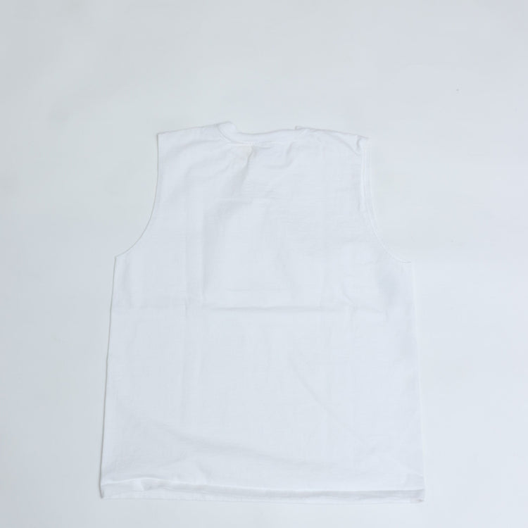 WALLA WALLA SPORT/ 9oz TUBE SLEEVELESS TEE WHITE