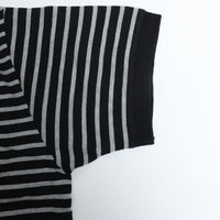 PORTER CLASSIC / H/W BEATNIK BORDER POLO SHIRT BLACK