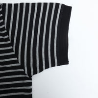 PORTER CLASSIC / H/W BEATNIK BORDER POLO SHIRT BLACK