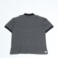PORTER CLASSIC / H/W BEATNIK BORDER POLO SHIRT BLACK