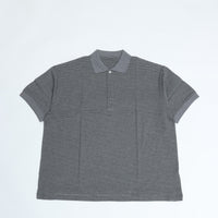 PORTER CLASSIC / H/W BEATNIK BORDER POLO SHIRT GRAY BLACK
