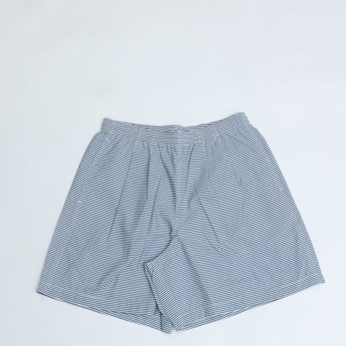 BURLAP OUTFITTER/ TRACK SHORT / Track Shorts WHITE*BLUE STRIPE