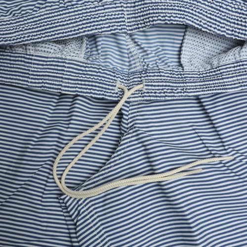 BURLAP OUTFITTER/ TRACK SHORT / Track Shorts WHITE*BLUE STRIPE
