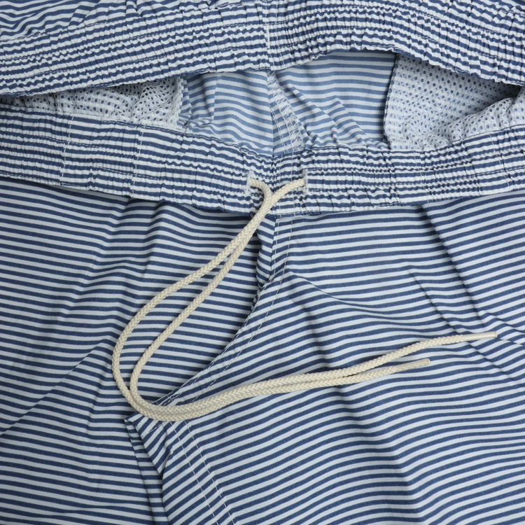 BURLAP OUTFITTER/   TRACK SHORT / トラックショーツ WHITE*BLUE STRIPE