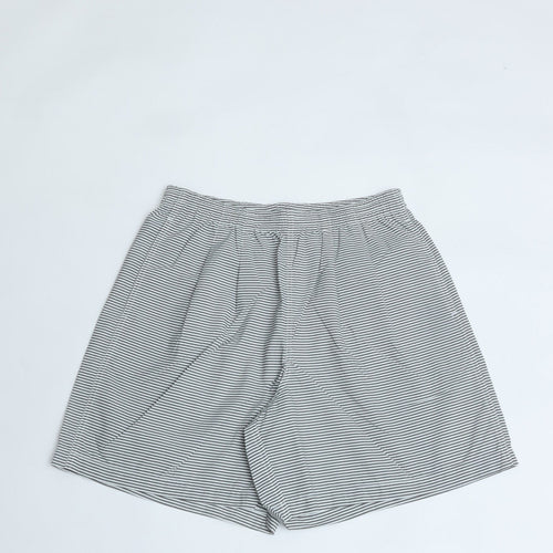BURLAP OUTFITTER/ TRACK SHORT / Track Shorts WHITE*CHARCOAL STRIPE