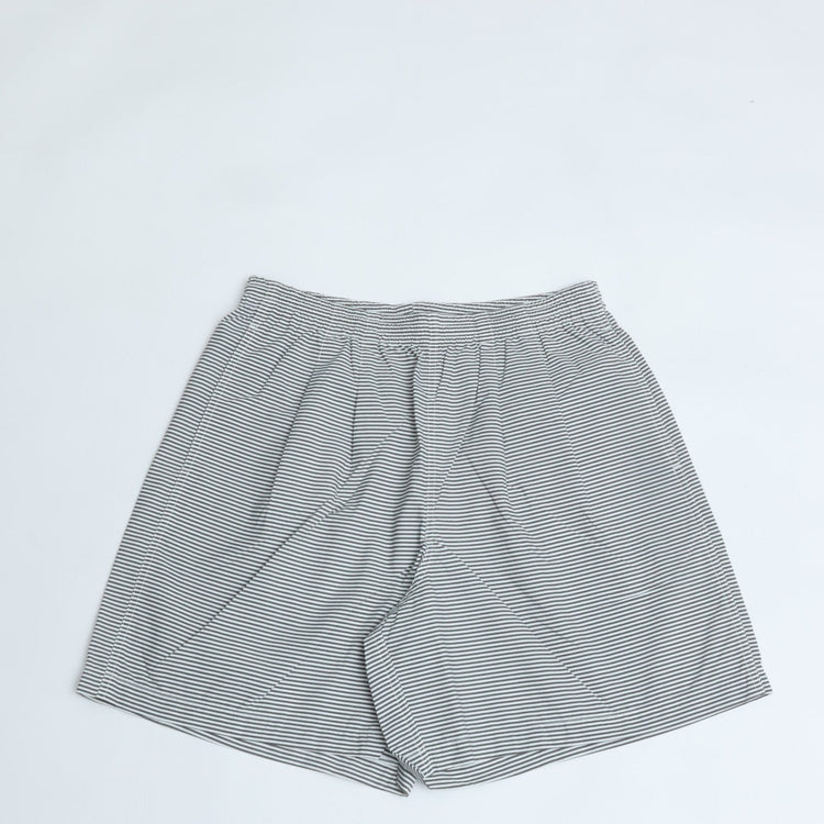 BURLAP OUTFITTER/   TRACK SHORT / トラックショーツ WHITE*CHARCOAL STRIPE