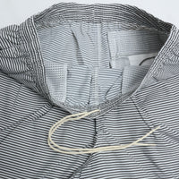 BURLAP OUTFITTER/   TRACK SHORT / トラックショーツ WHITE*CHARCOAL STRIPE