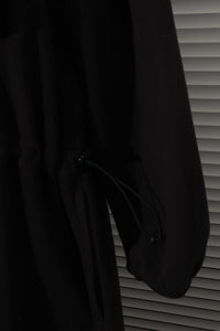 MEYAME / FLLECE SNAP LONG DRESS OLIVE