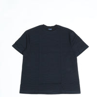 Yonetomi / NEW BASIC GARMENT DYED BORDER T-SHIRT 14BLACK*NAVY