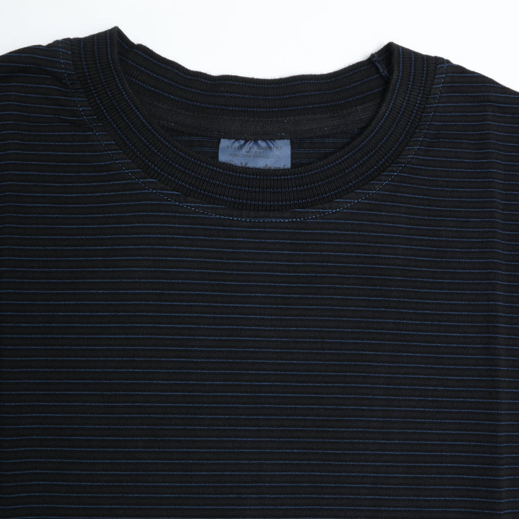 Yonetomi / NEW BASIC GARMENT DYED BORDER T-SHIRT 14BLACK*NAVY