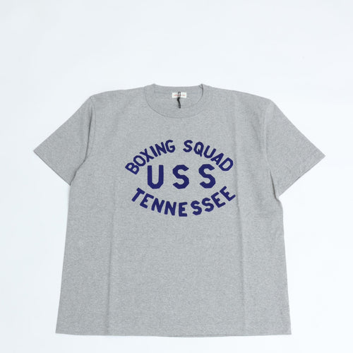A.G.SPALDING&BROS /  ARCHIVE GRAPHIC TEE USS (BOXING SQUAD USS TENNESSEE) L.GREY