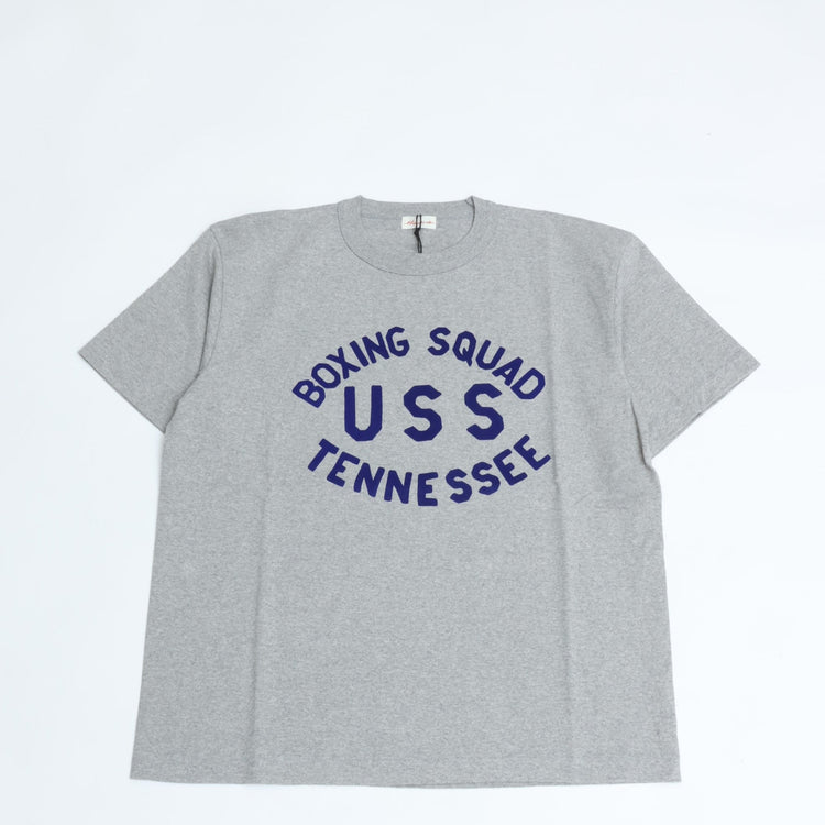 A.G.SPALDING&BROS /  ARCHIVE GRAPHIC TEE USS (BOXING SQUAD USS TENNESSEE) L.GREY